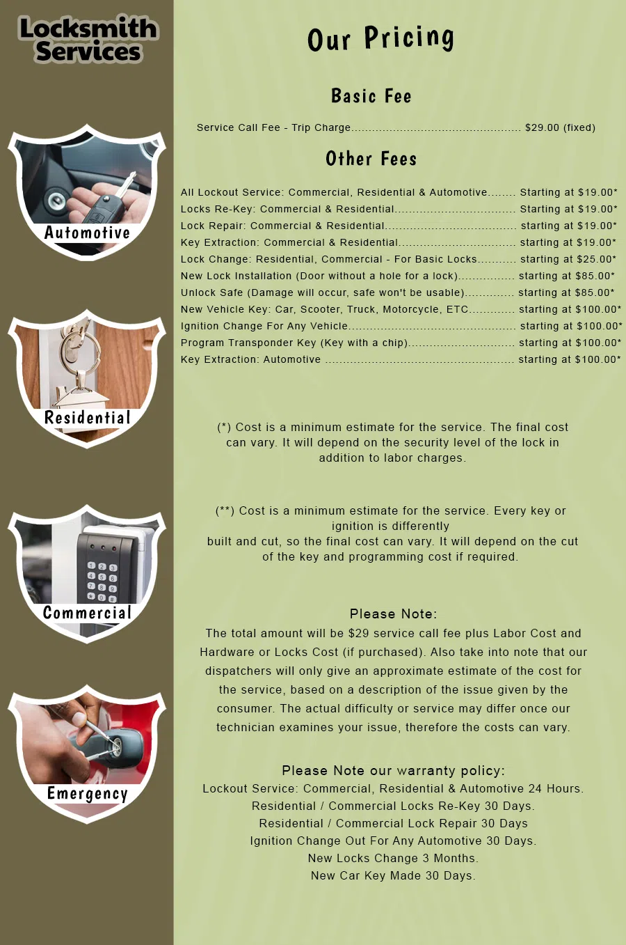 West Palm Beach City Locksmith West Palm Beach, FL 561-273-8379